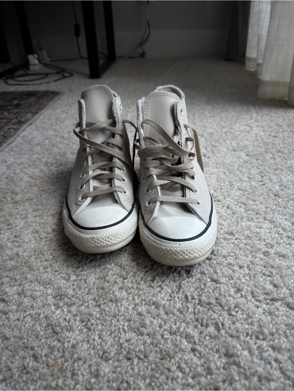 Leather Converse Hightop